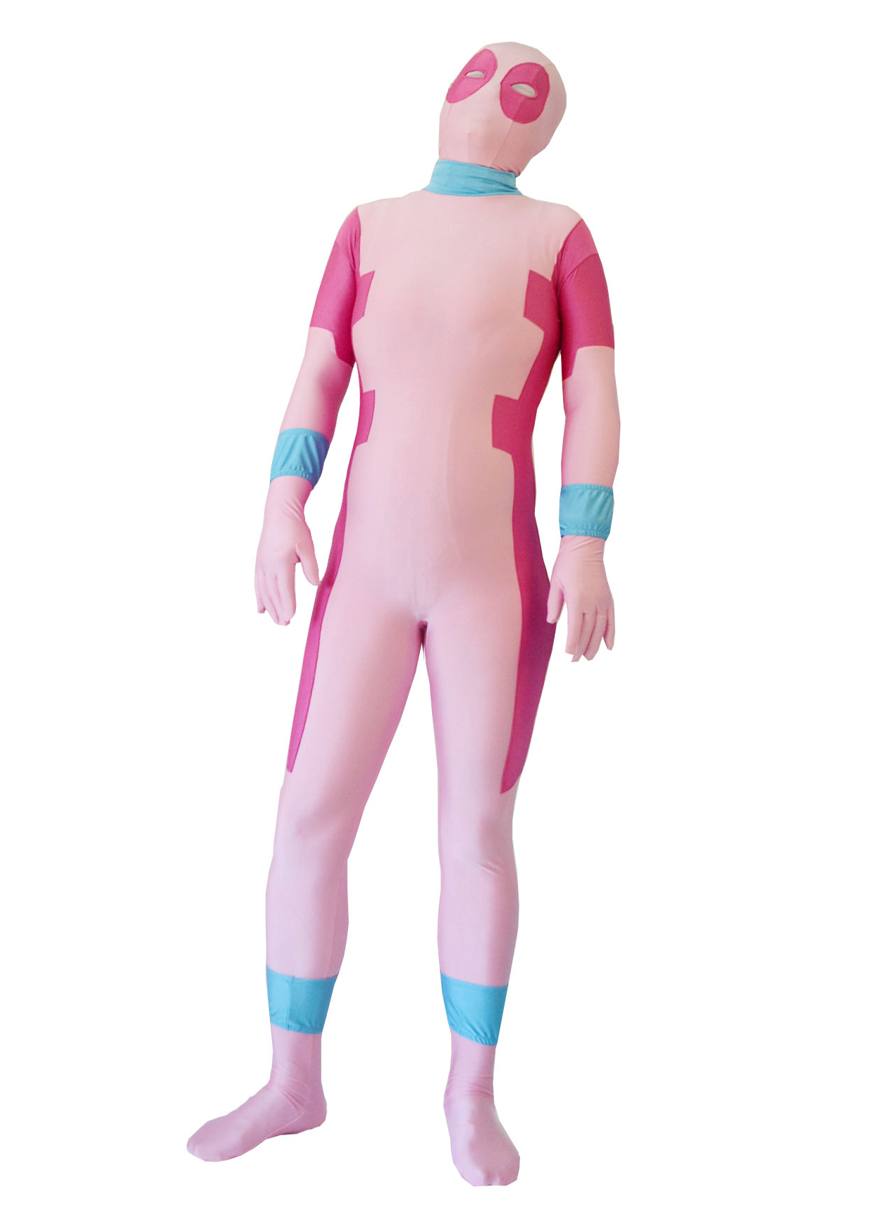 Full Body Pink Deadpool Superhero Costume